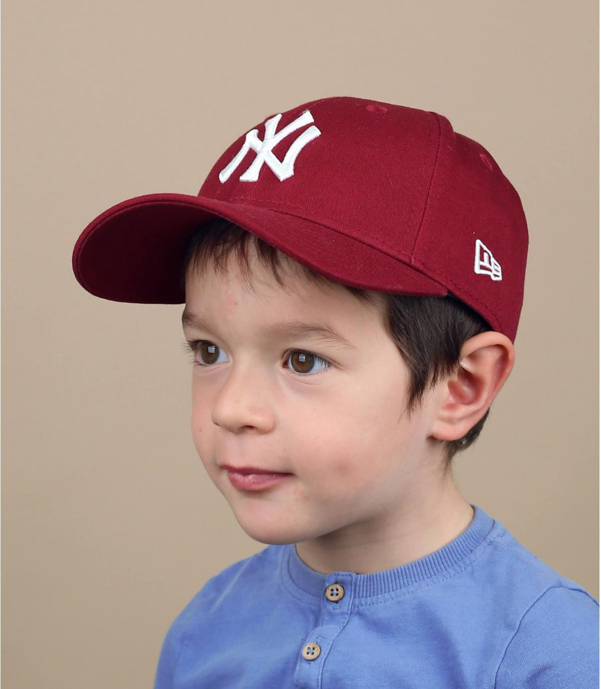 NY Kinder Cap rot Cap Kids NY League Ess 940 cardinal